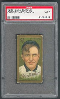 T205 Gold Border Christy Mathewson PSA
