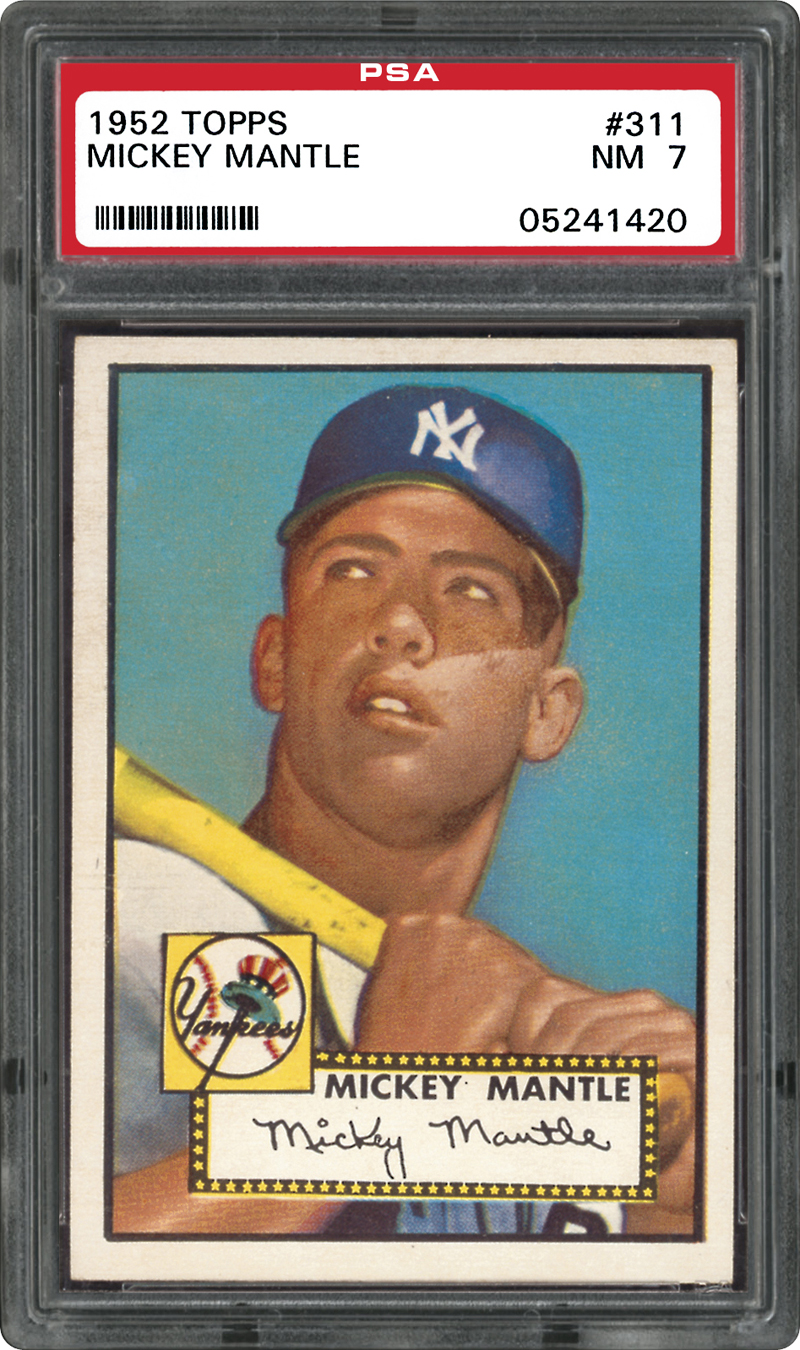 1952 Topps Mantle PSA 7