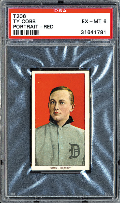 1909-1911 T206 Ty Cobb Red PSA 6